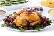 Thanksgiving dinner on rustic wooden table with turkey,mashed po, a Food & Drink Photo by etorres69 (Thumbnail 1 of 2)