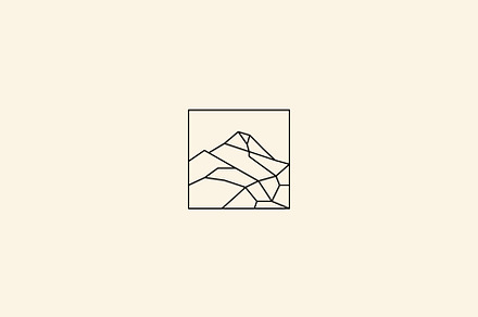 ice peak mount stone mountain, a Branding & Logo Template by Vectoryzen