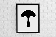 Toadstool Silhouette SVG, a Food Illustration by newminddesign (Thumbnail 2 of 3)