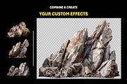 75+ PNG Cutout Isolated Rocks, an Object Graphic by Mikel Blazgad (Thumbnail 6 of 9)