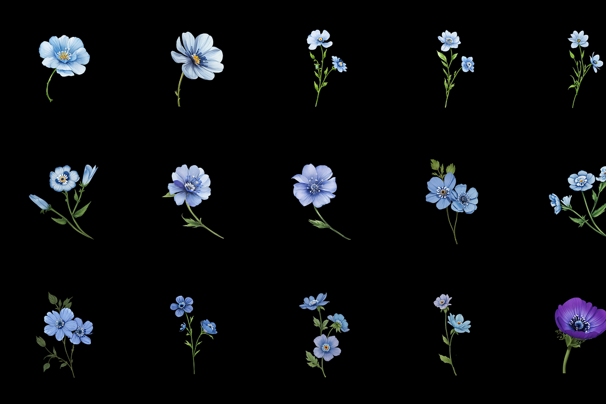 Watercolor Anemones Flower Clipart, a Graphic by Graphicspixel (Photo 2 of 10)