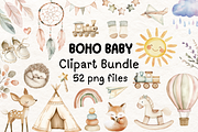 Boho Baby Clipart, an Illustration by PassionPNGcreation (Thumbnail 1 of 11)
