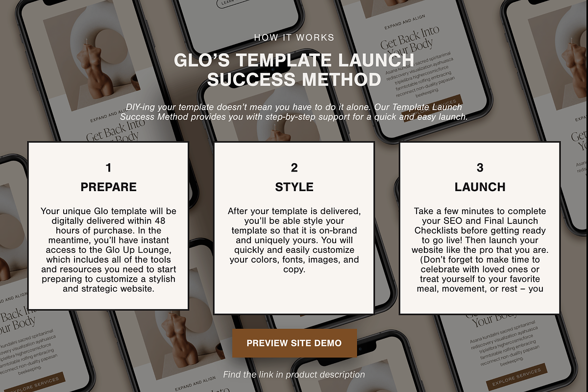 Premium Squarespace Website Template preview 8