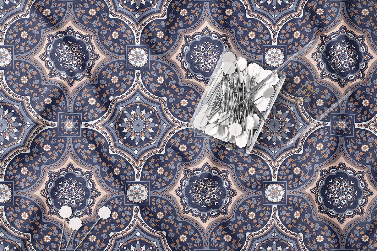Ethnic Mandala Tile Pattern, a Pattern Graphic by StudioGlouna (Photo 2 of 9)
