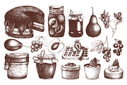 Fruit Cake & Berry Pie Collection, a Food Illustration by Yevheniia (Thumbnail 3 of 8)