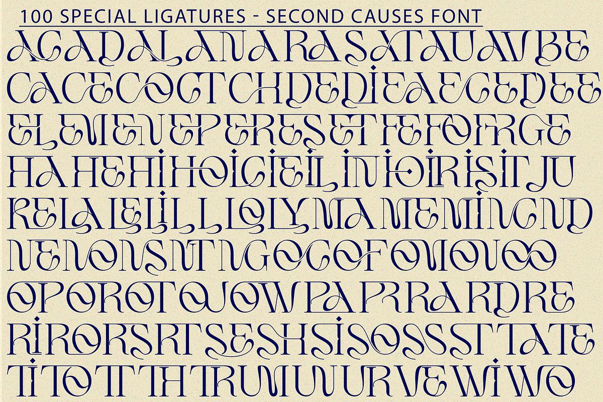 Second Causes Font, a Serif Font by 177Studio (Photo 8 of 8)