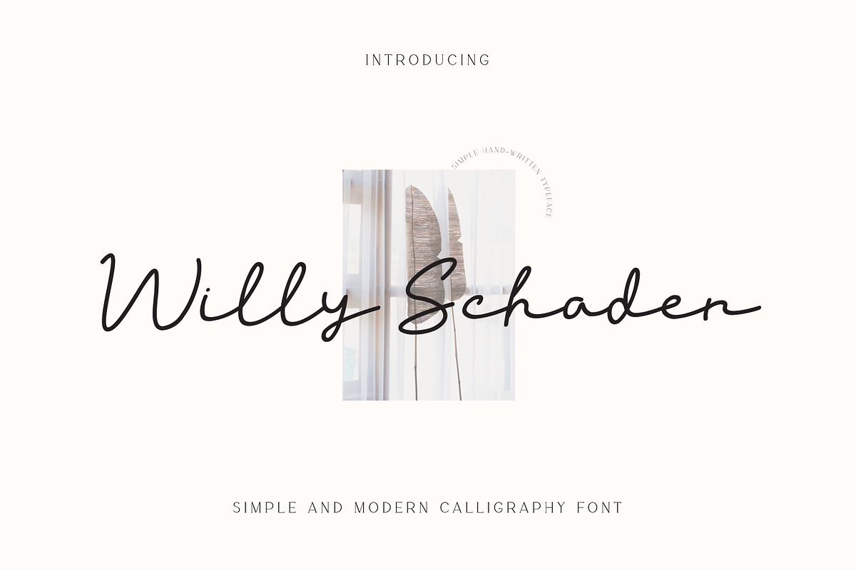 Willy Schaden Script, a Script Font by Salamahtype (Photo 1 of 5)