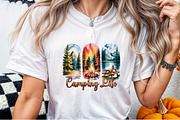 Camping Life Brushstroke Sublimation, an Illustration by Sublimation Artist (Thumbnail 8 of 9)