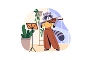 Cute animals students study set, an Education Illustration by PaperTrident (Thumbnail 3 of 13)
