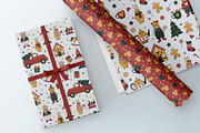 Christmas Clipart & Patterns Set, a Seasonal Illustration by Floralis (Thumbnail 9 of 9)