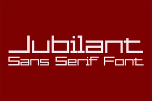 Jubilant - Sans Serif Font