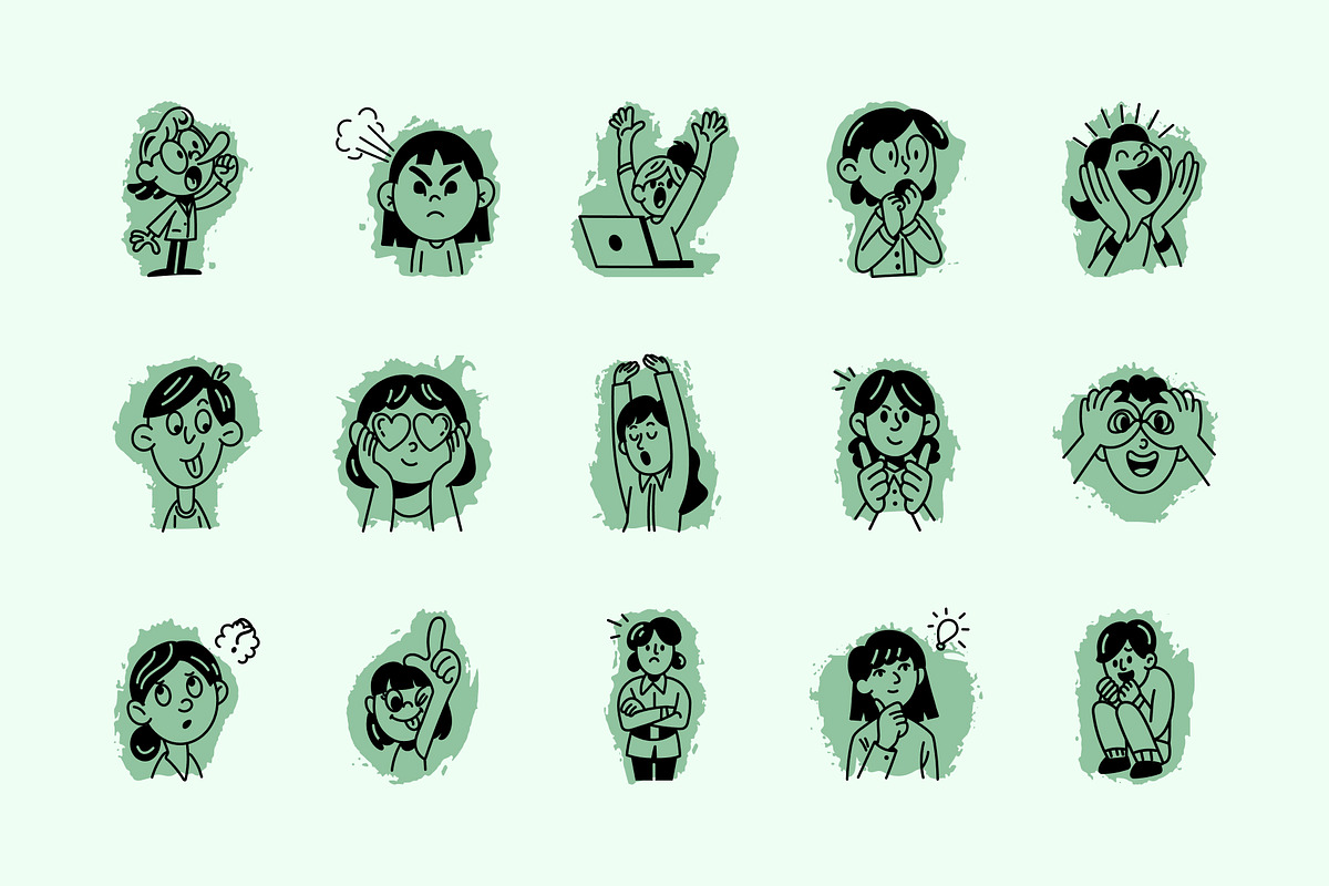 Animated Reaction Doodle Icon, an Outline Icon by Vectors Market (Photo 2 of 4)