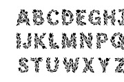 Beautiful flower alphabet set floral, an Illustration by Amazin_art (Thumbnail 24 of 31)