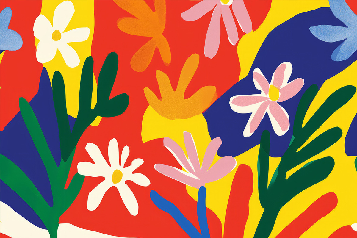 Naive floral art. 30 images, a Decorative Illustration by Handmadefont (Photo 5 of 10)