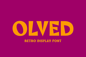 Olved – Bold Retro Display Font
