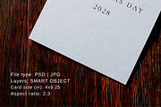 4x9.25 Christmas Dinner Menu Mockup, an Advertising Mockup by Serenefeeling (Thumbnail 4 of 7)