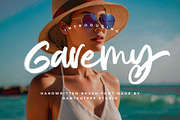 Garemy Handwritten Brush Font, a Handwritten Font by RantautypeStudio (Thumbnail 1 of 15)