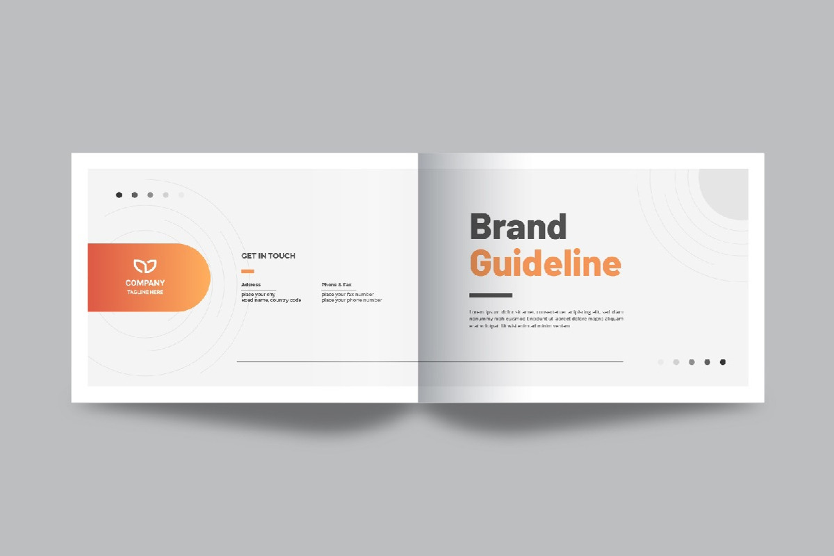 Landscape brand guideline brochure, a Brochure Template by Pavel_design (Photo 3 of 14)