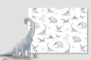 Dinosaurs Neutral Pattern, a Pattern Graphic by Lady Bruniere Design (Thumbnail 2 of 17)