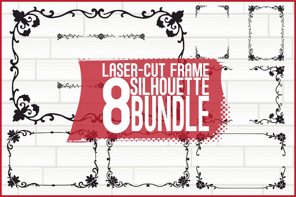 Elegant Border Silhouette Set, an Illustration by musafir_fashion (Photo 1 of 9)