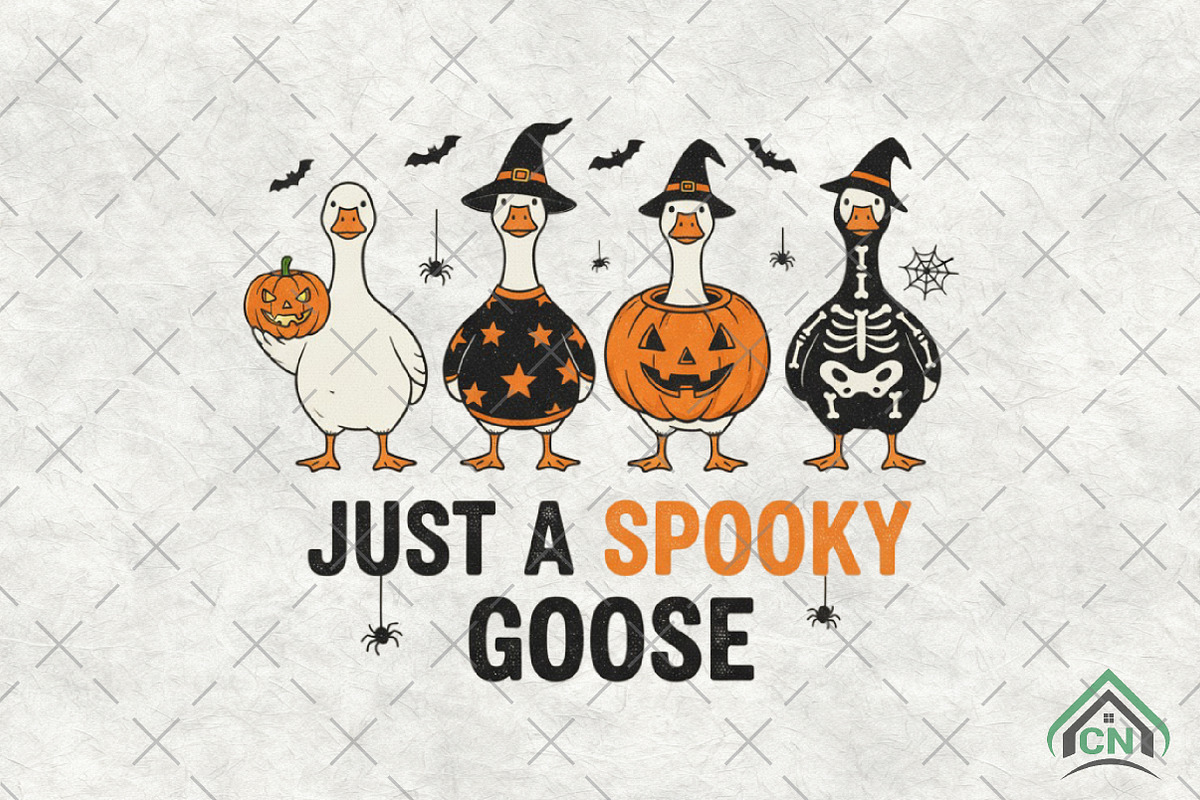 Spooky Halloween Goose PNG, an Illustration by Craft Nest (Photo 1 of 6)