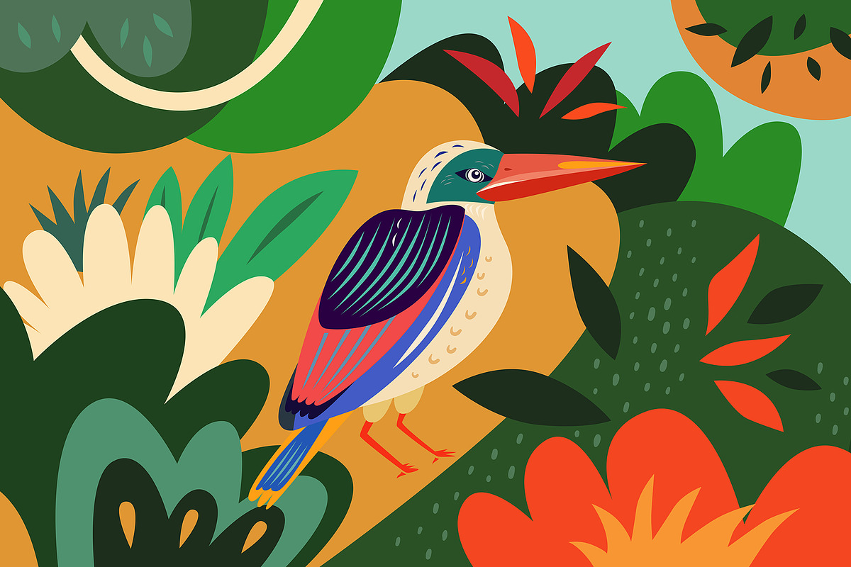 Tropical nature, an Animal Illustration by MoleskoStudio (Photo 2 of 8)