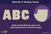 Redding Letterpress Font, a Sans Serif Font by Paper Moon Graphic Supply (Thumbnail 3 of 7)