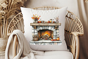 Autumn Clipart Cozy Cottage, an Illustration by Pixels.Craft (Thumbnail 2 of 6)