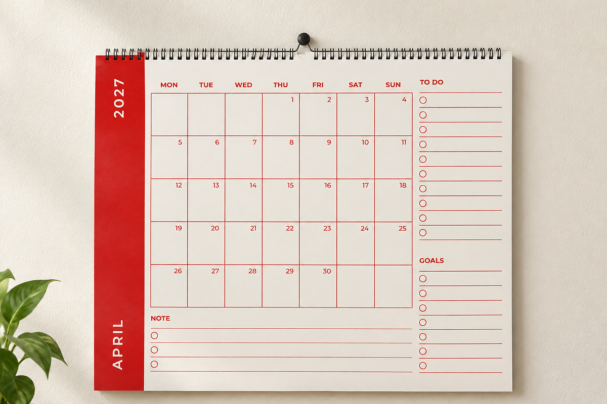 2027 Monthly Goal Planner LetterSize, a Stationery Template by Sofir Nayeem (Photo 4 of 4)