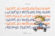 Molvins - Kids Scribble Font, a Symbol Font by ikiiko (Thumbnail 5 of 7)