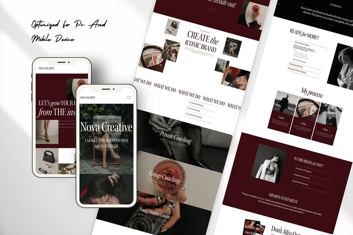 Squarespace Agency Website Template, a Squarespace Template by Presentibox (Photo 6 of 14)