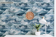 Stormy Sea Seamless Digital Papers, a Pattern Graphic by Natural Planners (Thumbnail 4 of 5)