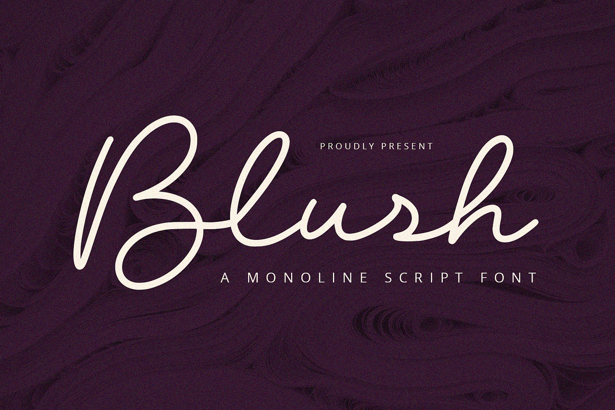 Blush - Script Font, a Script Font by Alpaprana (Photo 1 of 10)