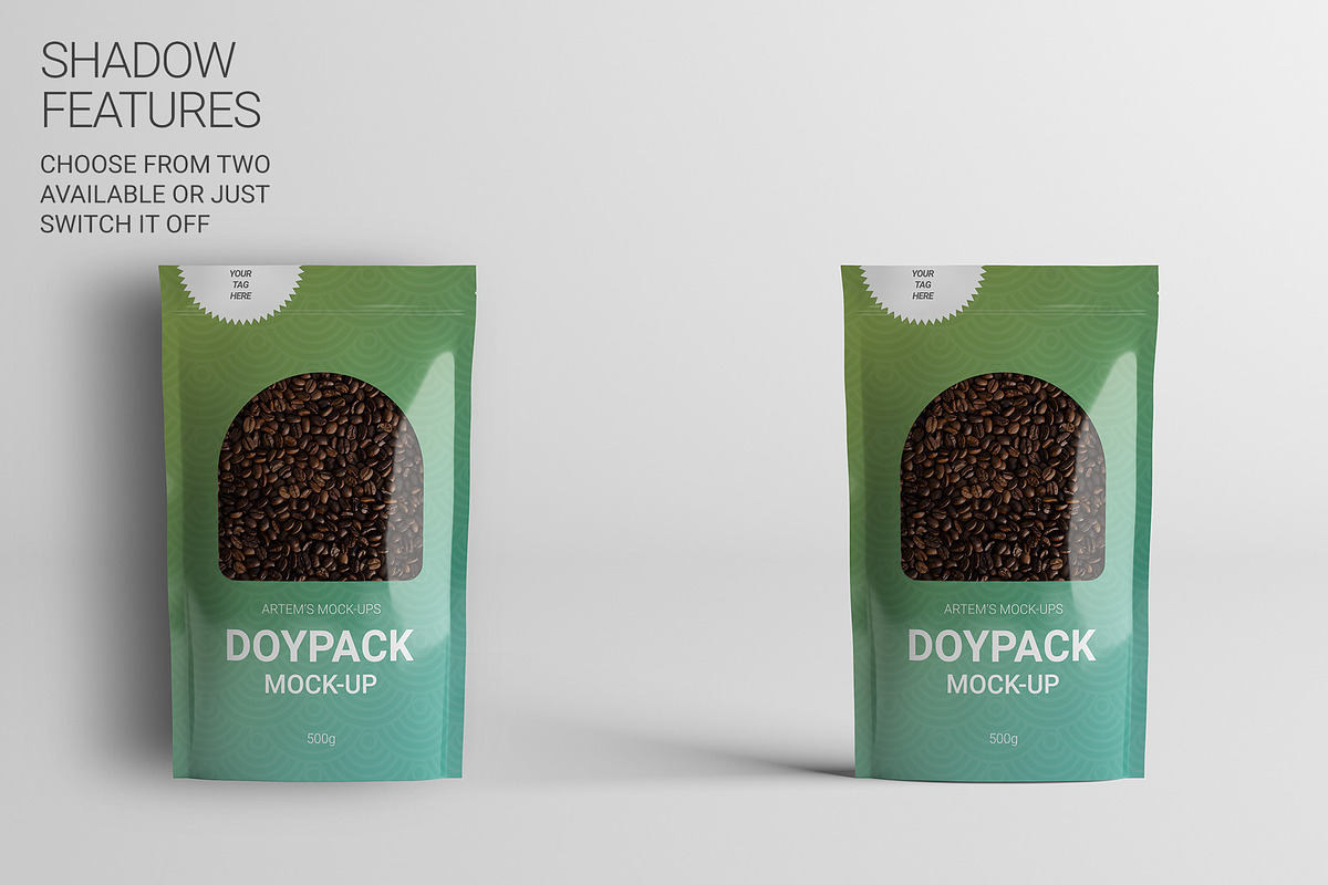 Doypack Pouch Mockup, a Packaging Mockup by AY Mock-Ups