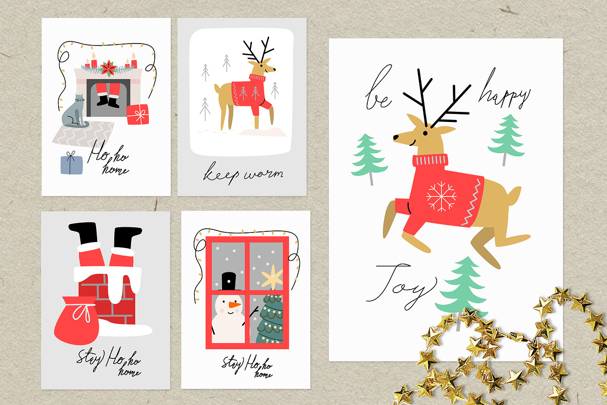Ho HO ho constructor. Christmas card, an Illustration by bioraven (Photo 7 of 12)