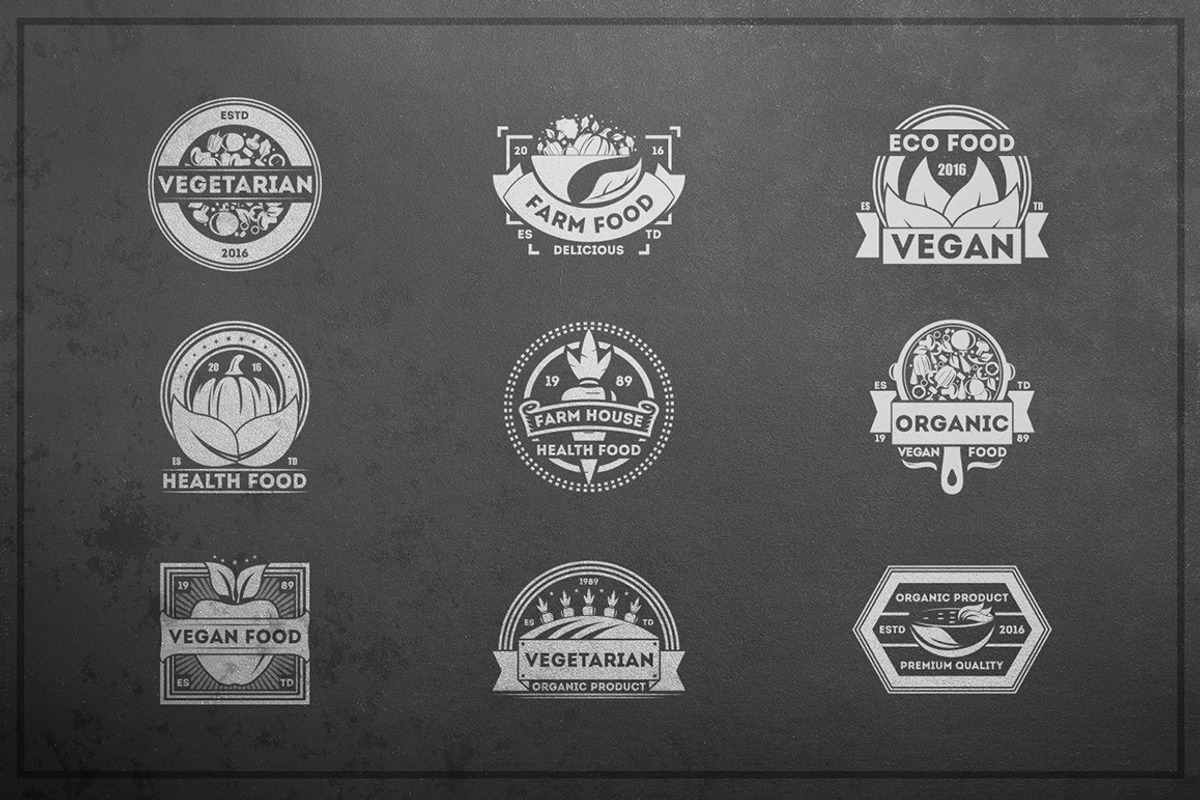 Vegan logo kit, a Branding & Logo Template by Alfazet Chronicles (Photo 11 of 13)