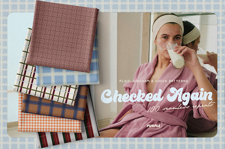 Checked Again: 100 patterns, a Pattern Graphic by Purple