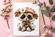 Watercolor Spring Animals Clipart, an Illustration by SinaCreation (Thumbnail 6 of 9)