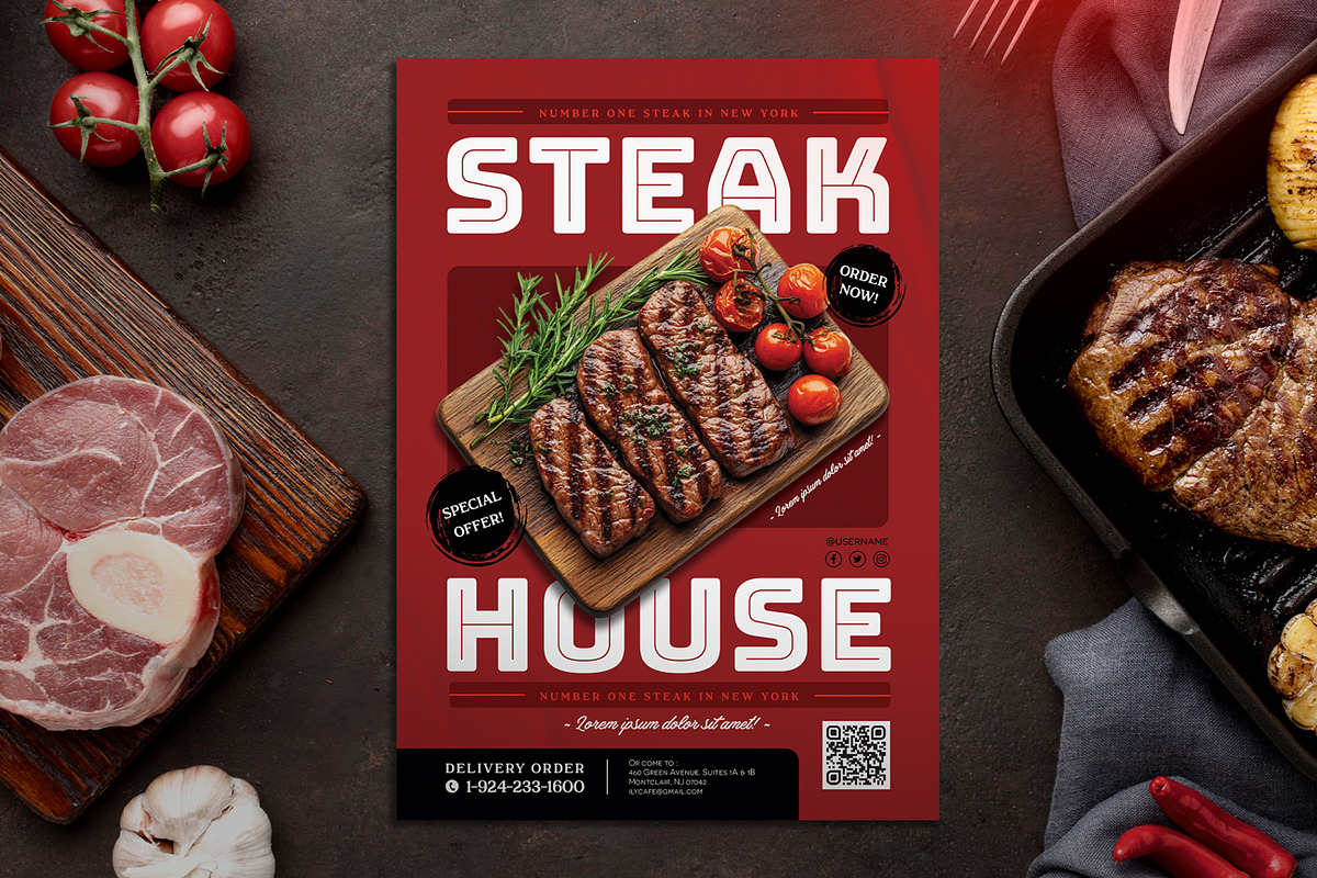 Steak Menu, a Stationery Template by Aarley Kaiven (Photo 2 of 3)