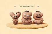Gobble Monster Font, a Sans Serif Font by Handmadefont (Thumbnail 9 of 12)