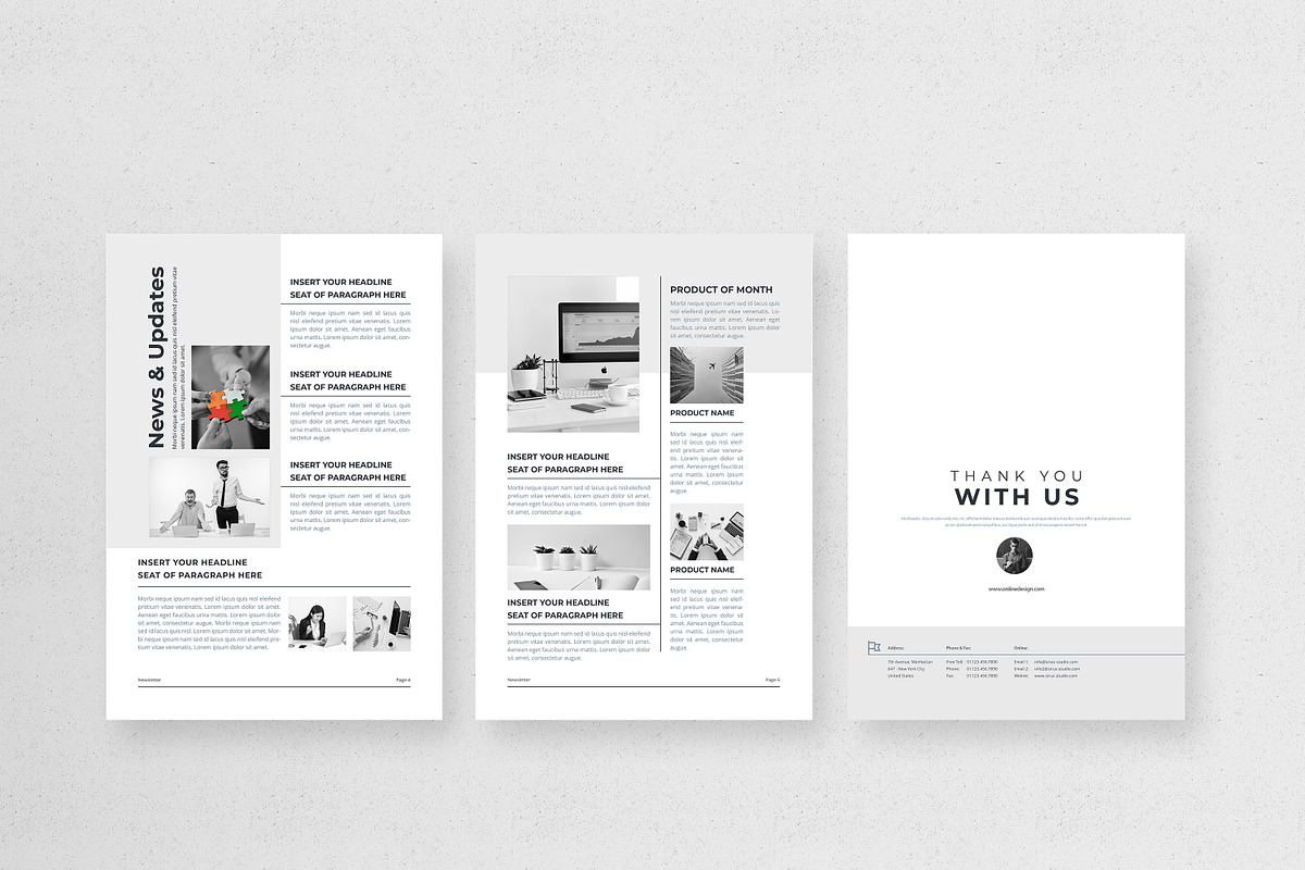 Newsletter | MS Word & Indesign, a Brochure Template by obayes (Photo 3 of 10)