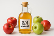 Apple cider vinegar bottle with red, a Photo by Dvoevnore photos (Thumbnail 3 of 3)