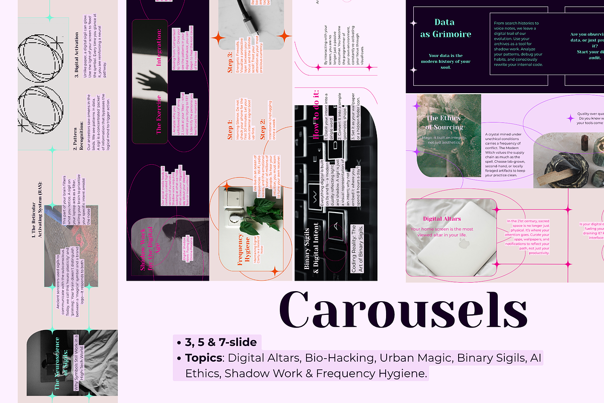 Modern Witch Instagram Templates, a Social Media Template by Mochi Atelier (Photo 7 of 11)