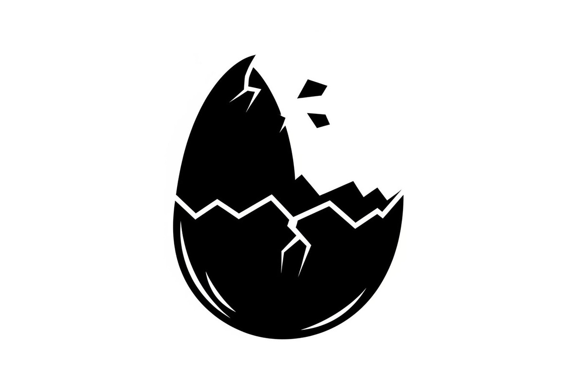 50 Cracked Egg Shell Silhouette, an Illustration by musafir_fashion (Photo 54 of 55)
