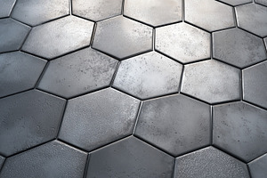 Hexagon floor tile texture, an Architecture Photo by Mockup Bureau