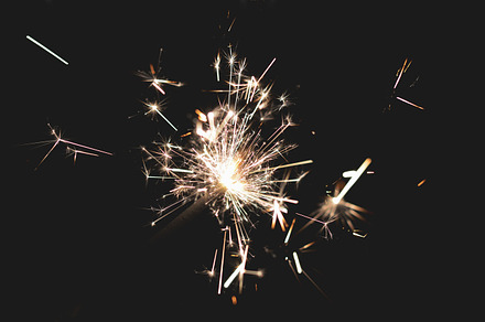 Sparklers stock photo