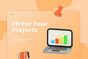 Office & Work 3D Icons, an Object 3D Model by Azam Creative (Thumbnail 4 of 6)