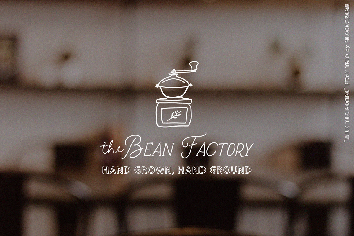 Milk Tea Recipe // FONT TRIO+GRAPHIC, a Handwritten Font by PeachCreme (Photo 5 of 14)