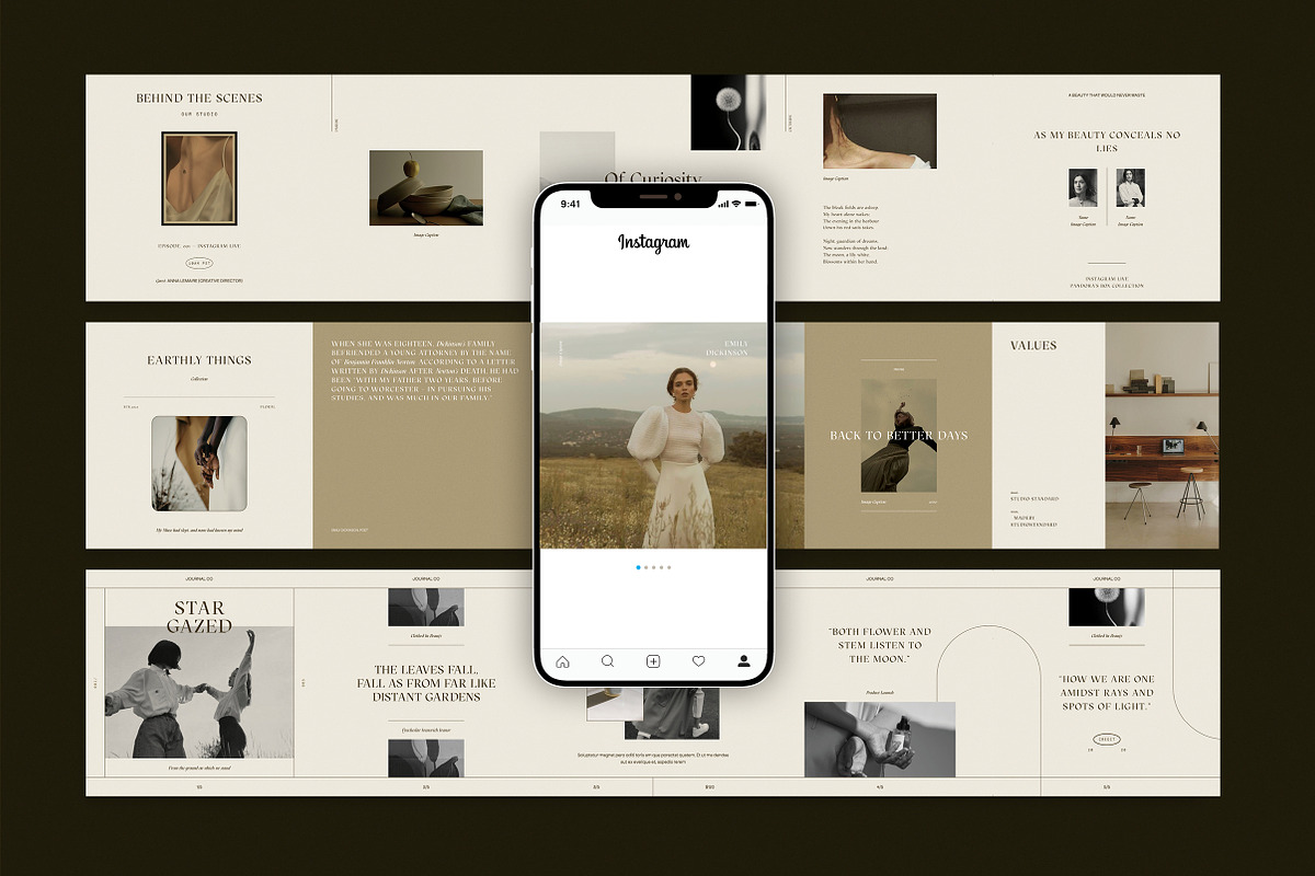 Intentional Social Carousel Kit, a Social Media Template by Studio Standard