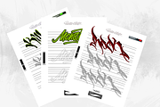PRO3d Lettering Brushes For Procreat, a Brush Add-On by Torus1 (Thumbnail 4 of 7)